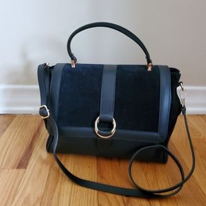 Genuine leather crossbody tote bag by Simon's